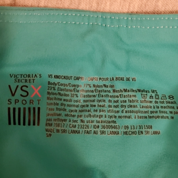 Victoria's Secret VSX Sport | Blue/Grey Knockout Capri Leggings - Picture 3 of 5